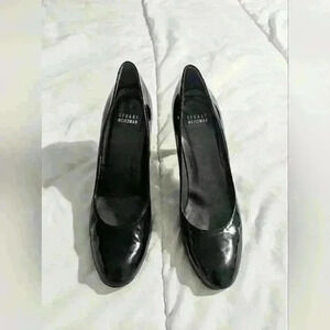 Stuart Weitzman Black Patent Leather Pumps Size 8N